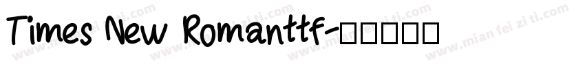 Times New Romanttf字体转换